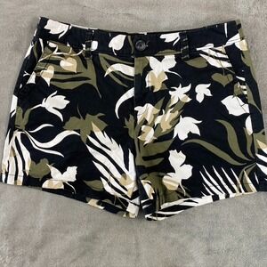 Liz Claiborne Shorts Womens 8 Multicolor‎ Floral Print Pool Party Beach Tropical